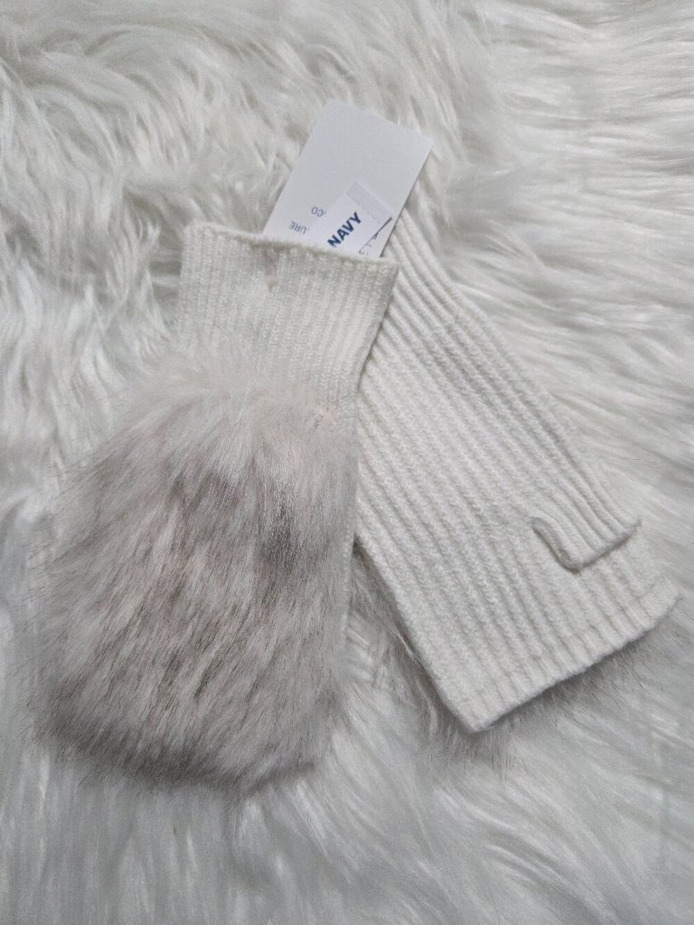 Old Navy Faux-Fur Fingerless Gloves